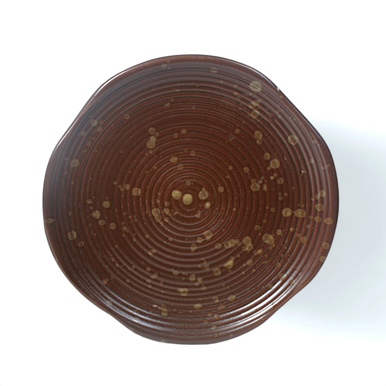 Brown Swirl Plate - View 1