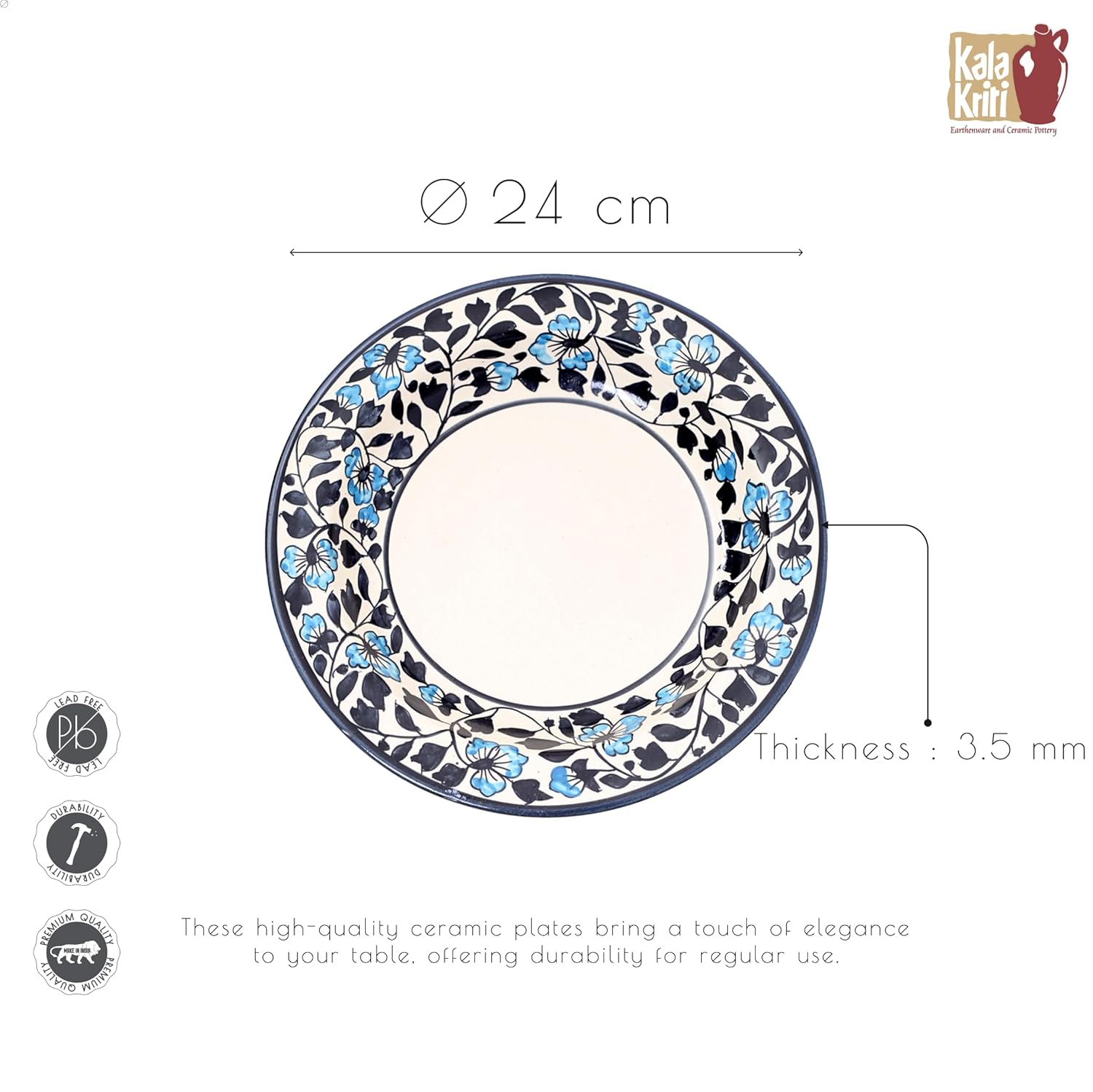 FLORAL WHISPER PLATE - View 1