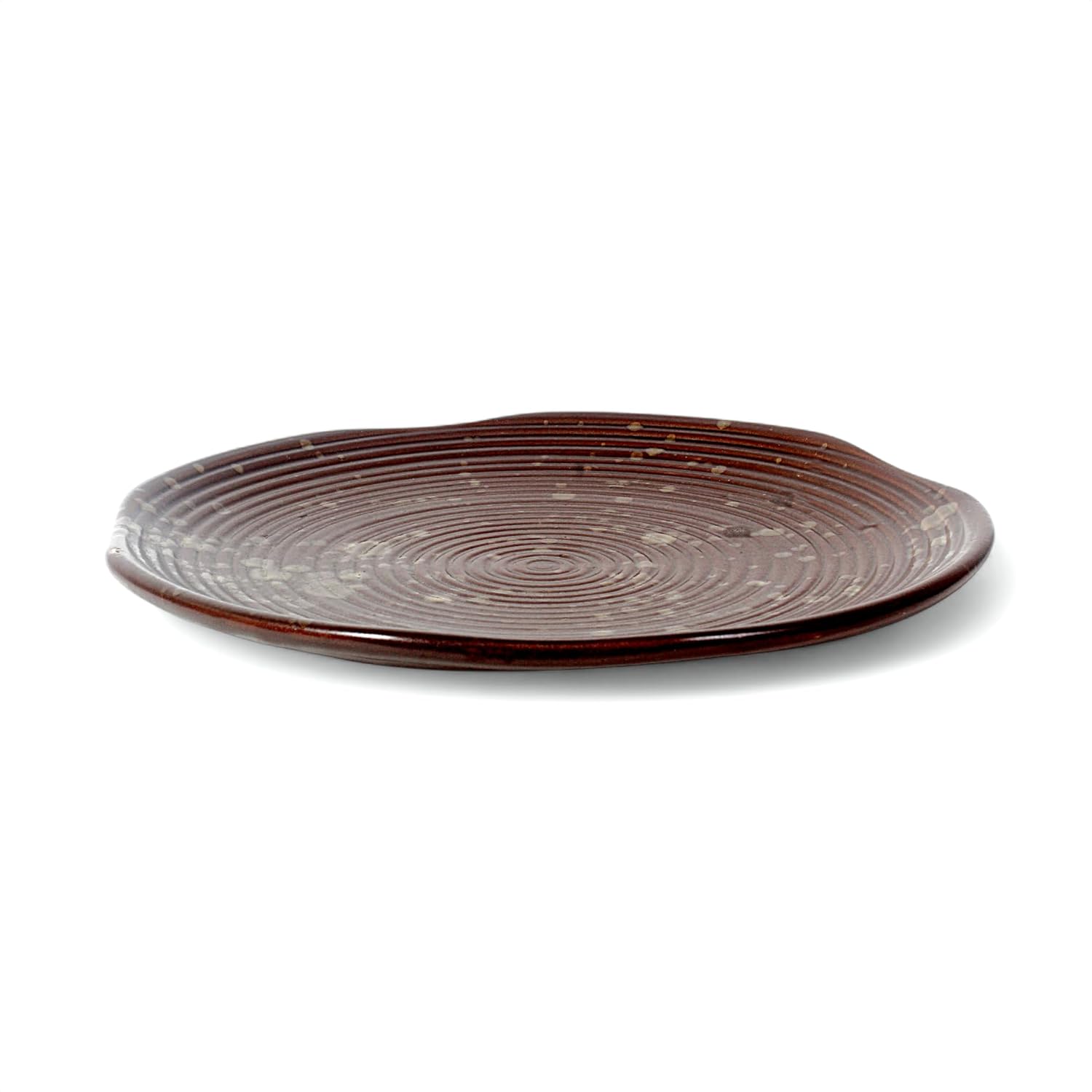 BROWN SWIRL PLATE - View 2