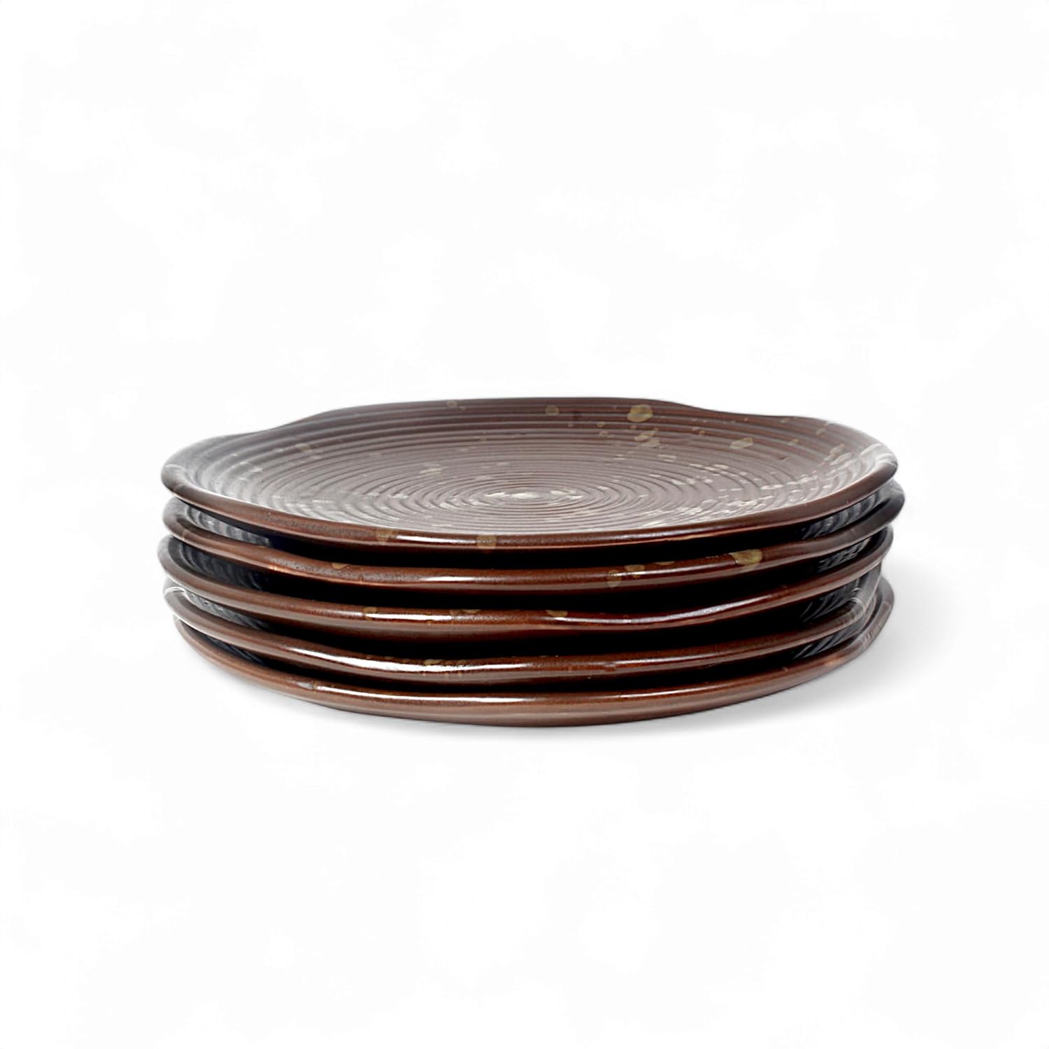 BROWN SWIRL PLATE - View 3