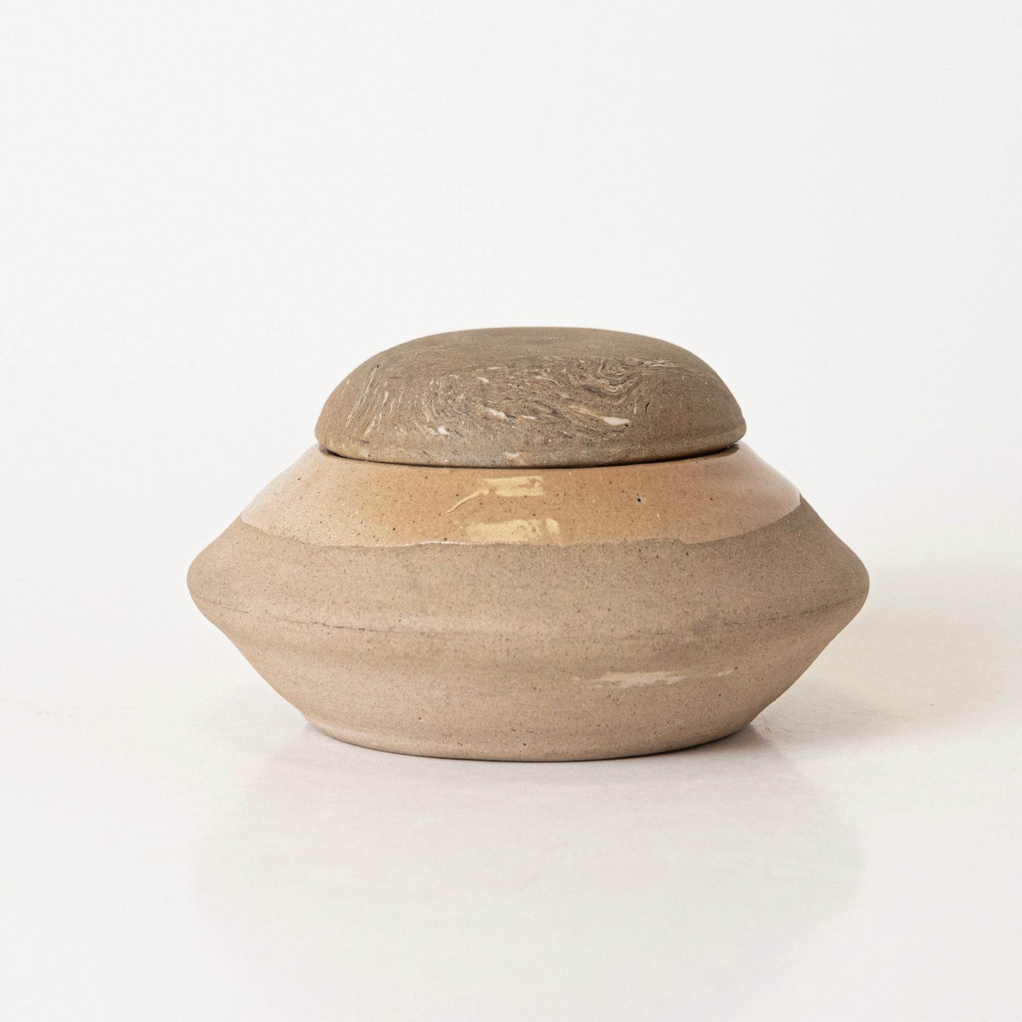 Beige Sandstone Jar - View 1