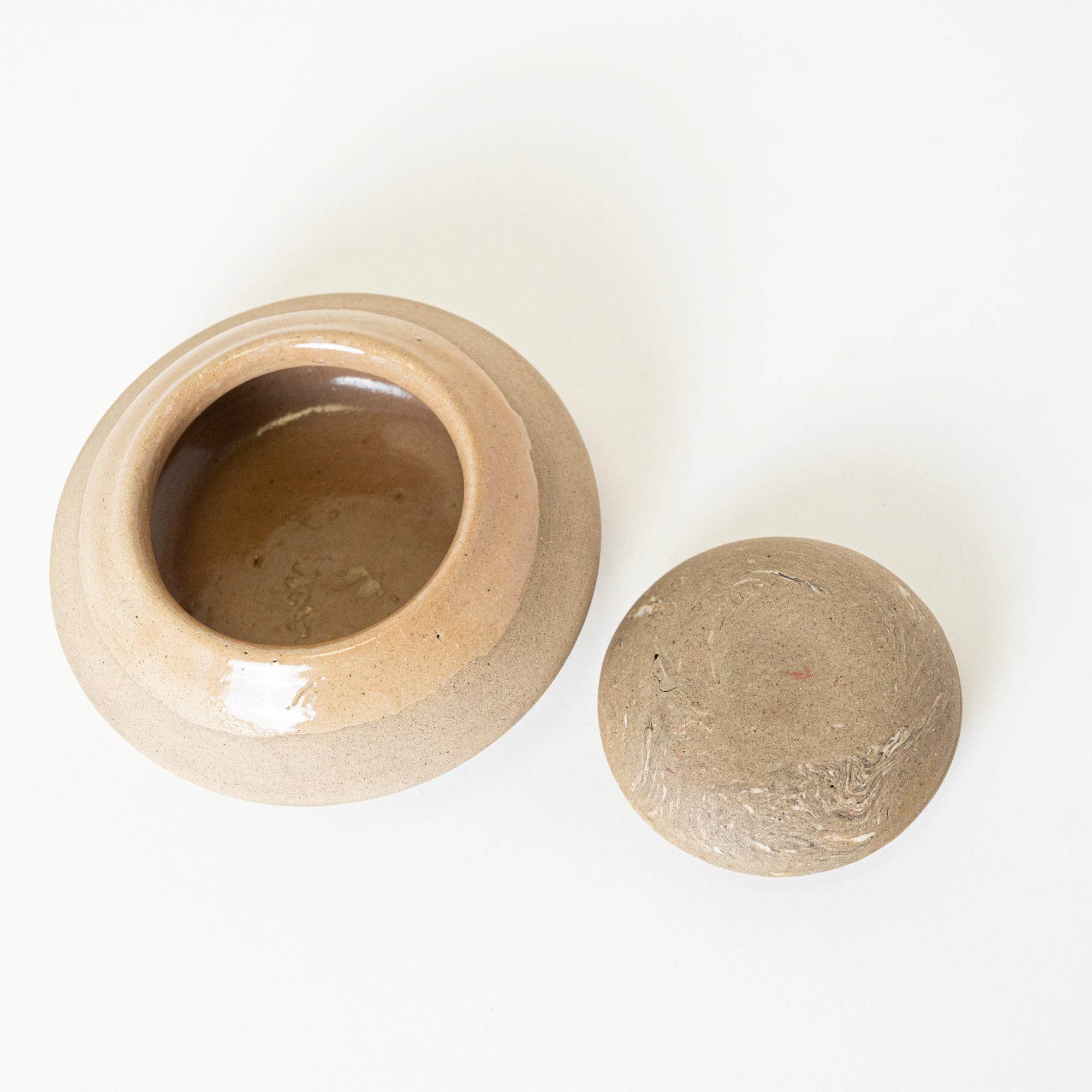 Beige Sandstone Jar - View 1