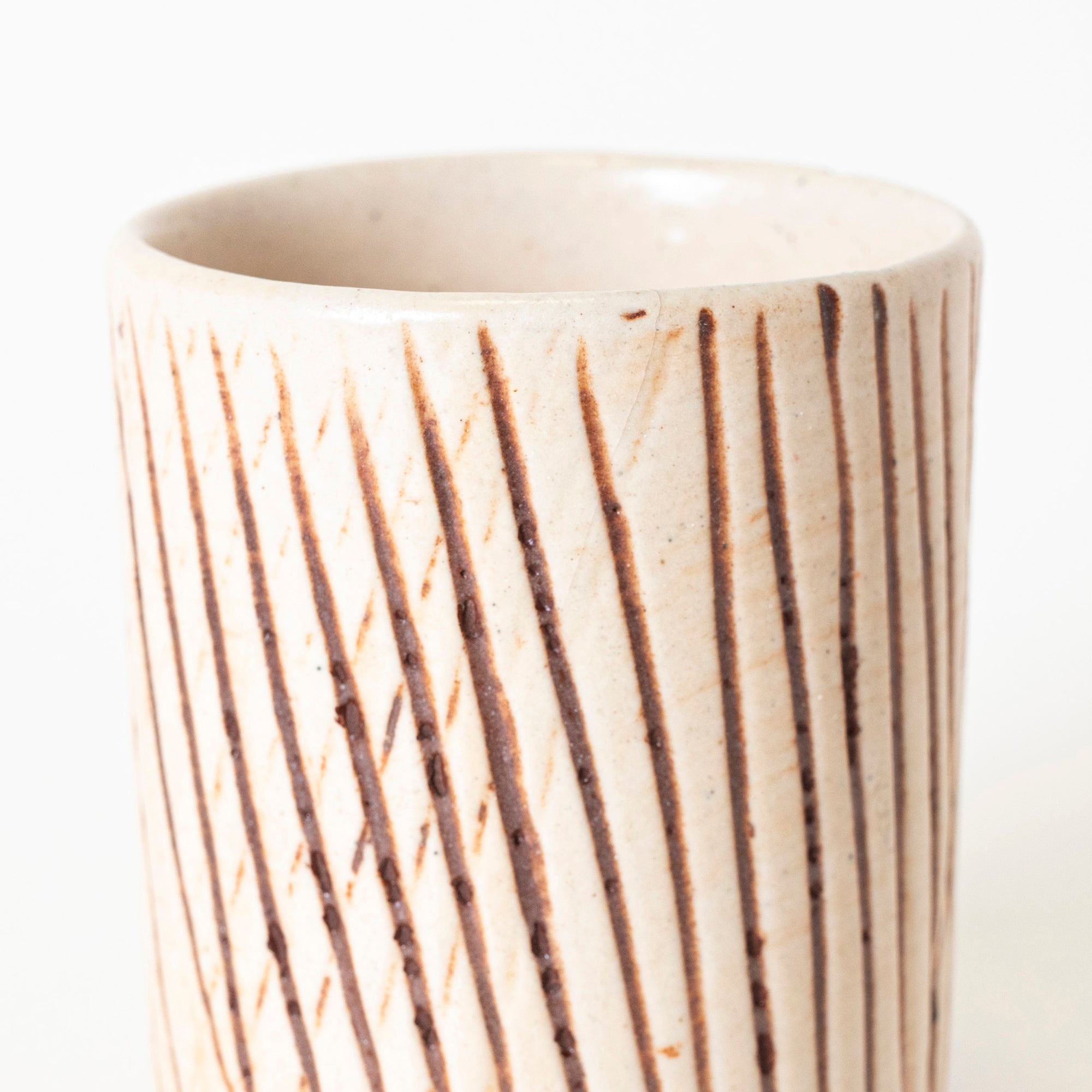 Beige Groove Tumbler - View 1