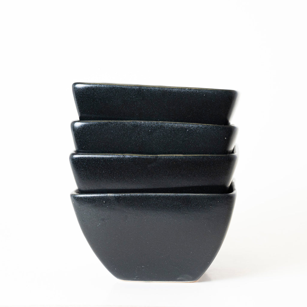 Noir Matte Square Bowl - View 4
