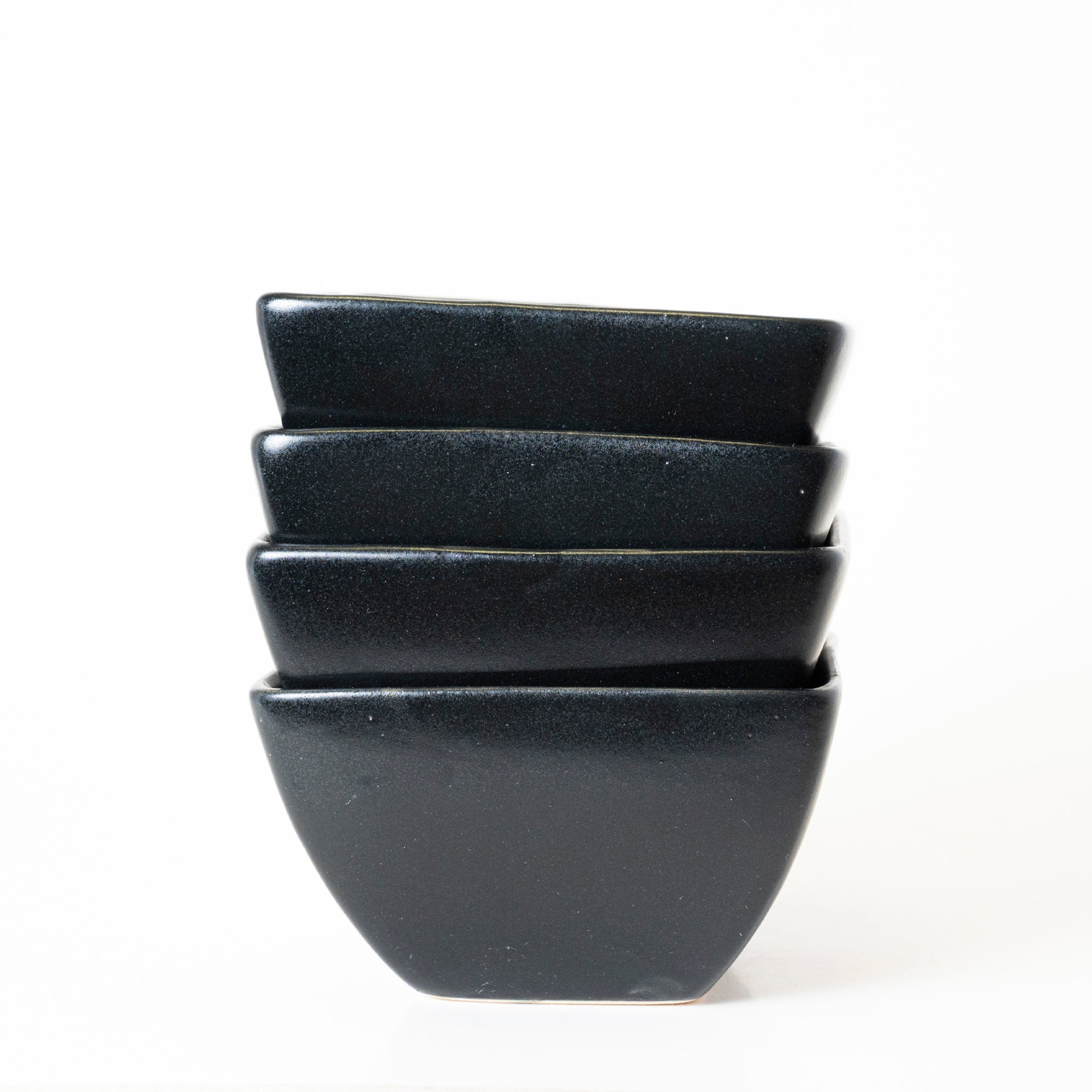 Noir Matte Square Bowl - View 4