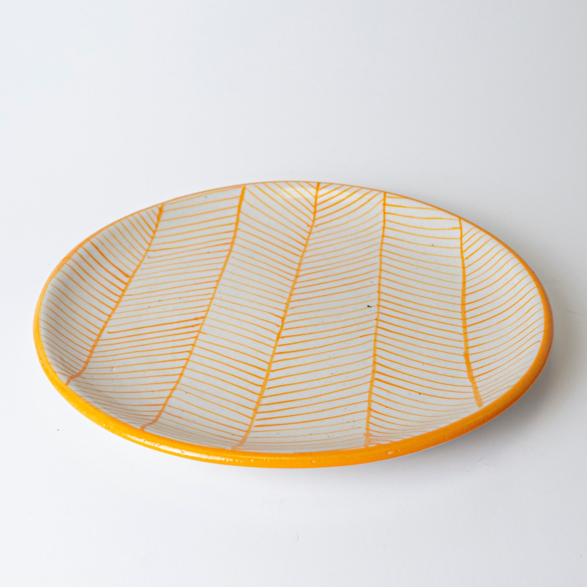 YELLOW SWIRL PLATE - View 1