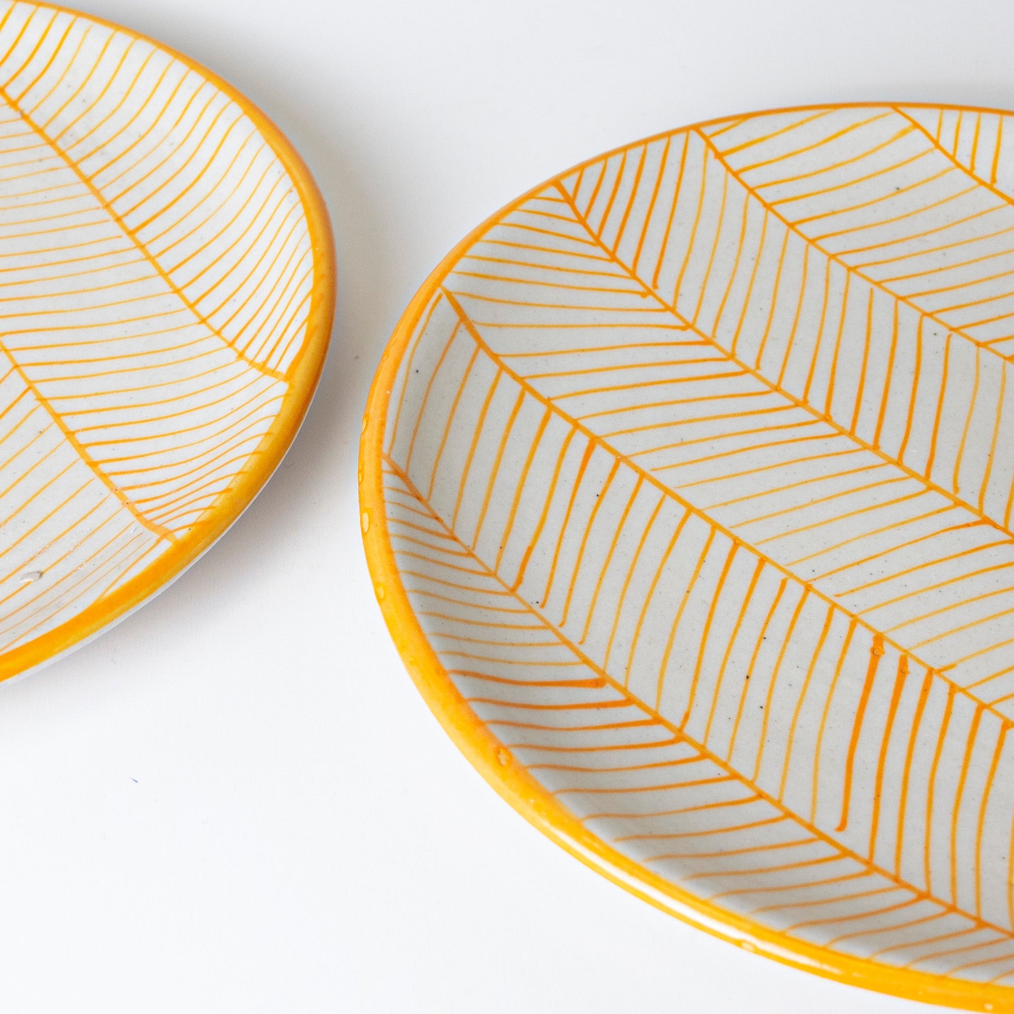 YELLOW SWIRL PLATE - View 4