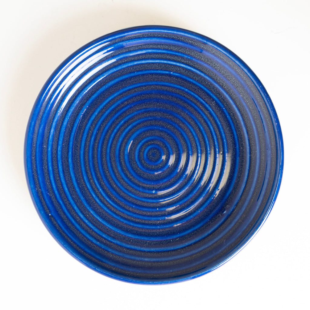 Indigo Swirl Plate - View 4