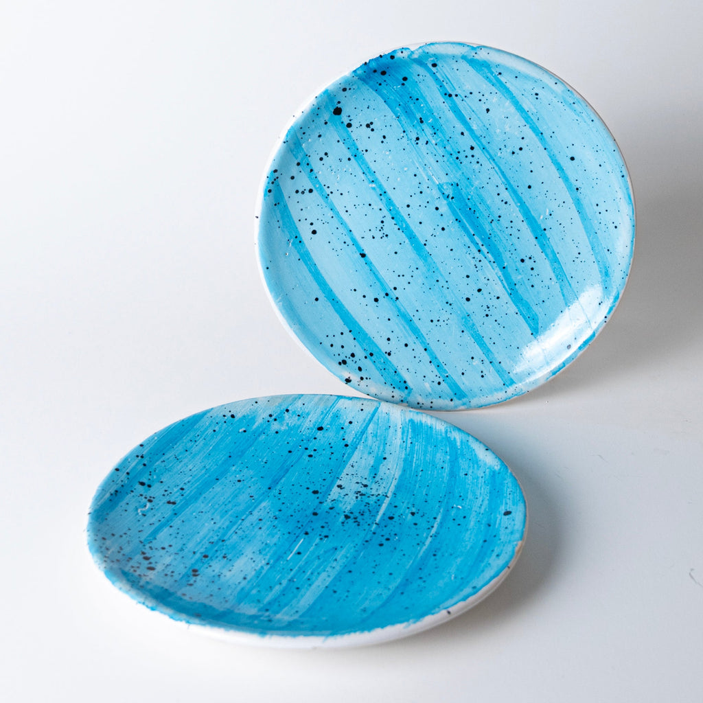 SPECKLED SKY BLUE PLATE - View 1