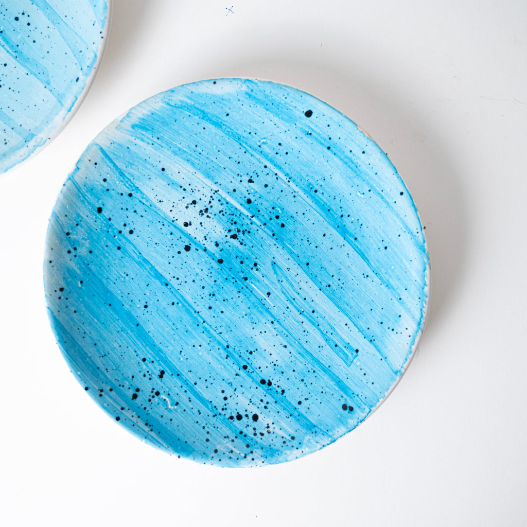 Speckled Sky Blue Plate - View 3