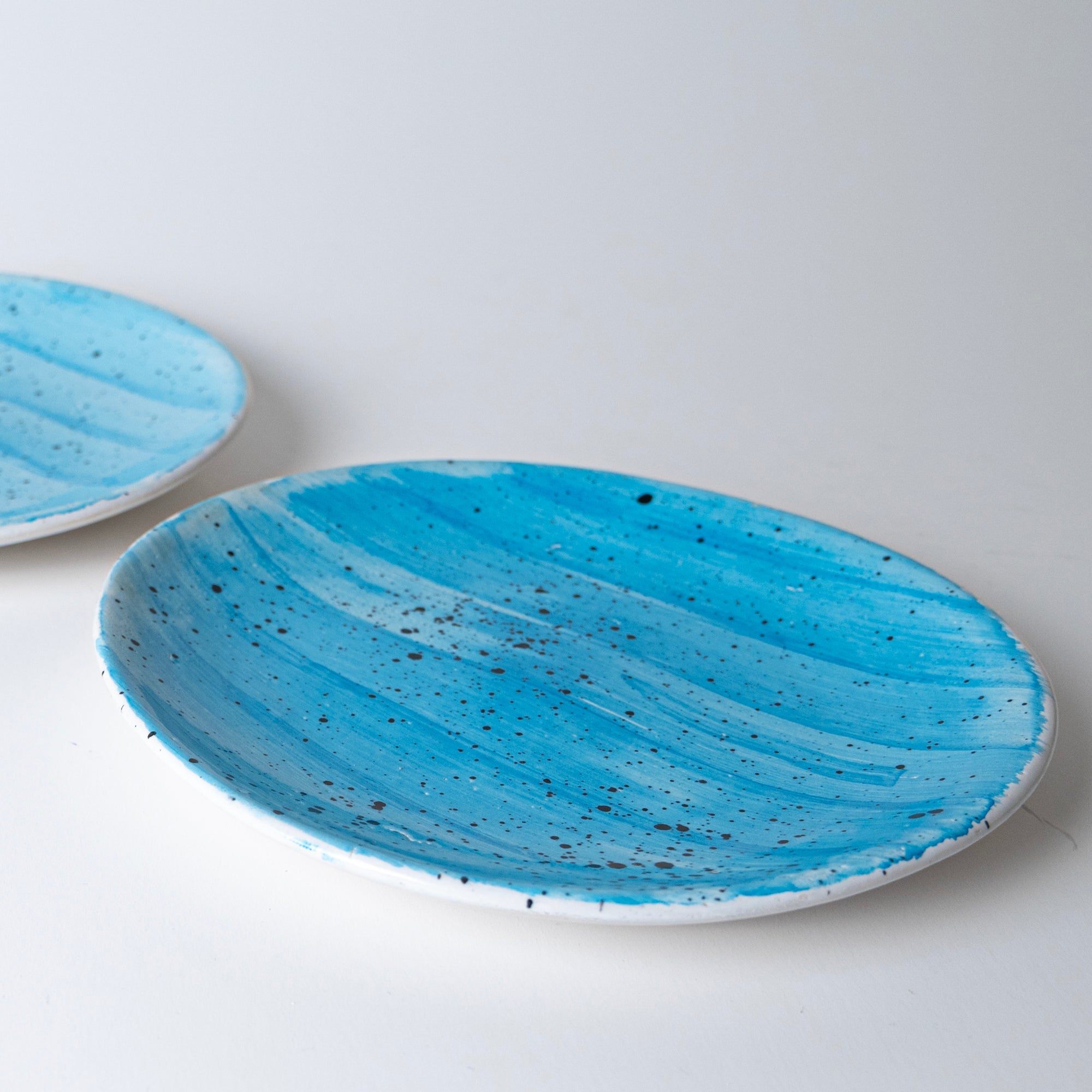 Speckled Sky Blue Plate - View 4