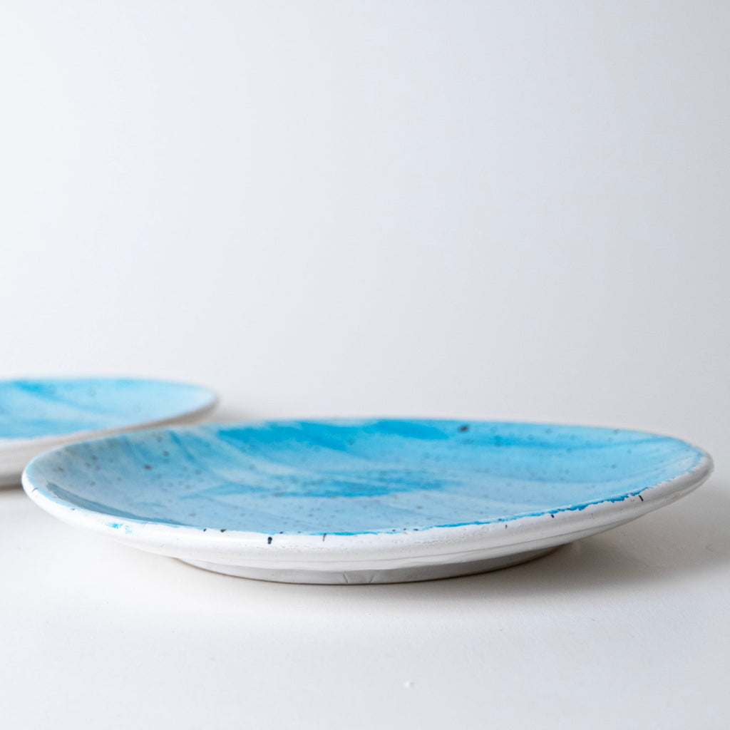 Speckled Sky Blue Plate - View 5