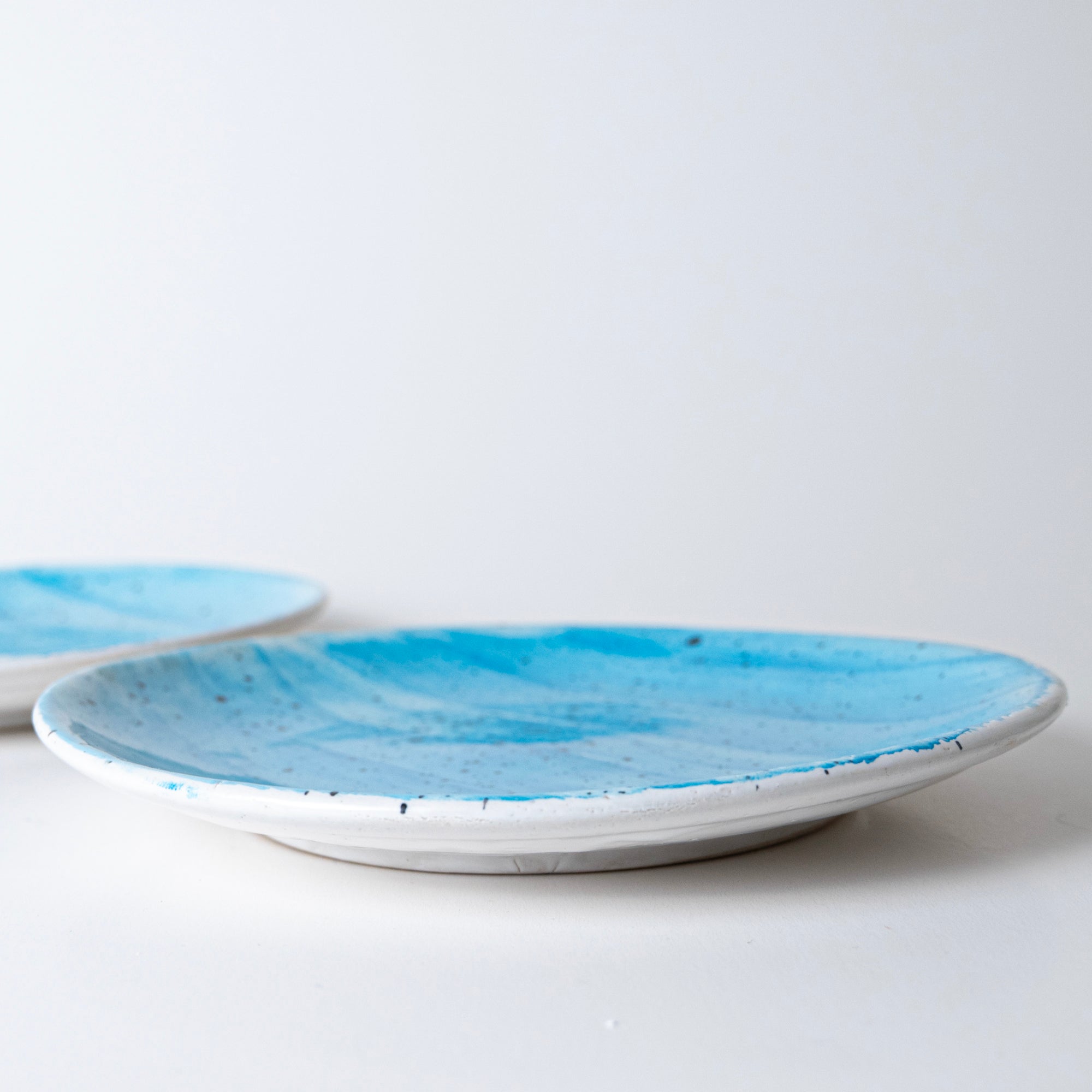 Speckled Sky Blue Plate - View 5