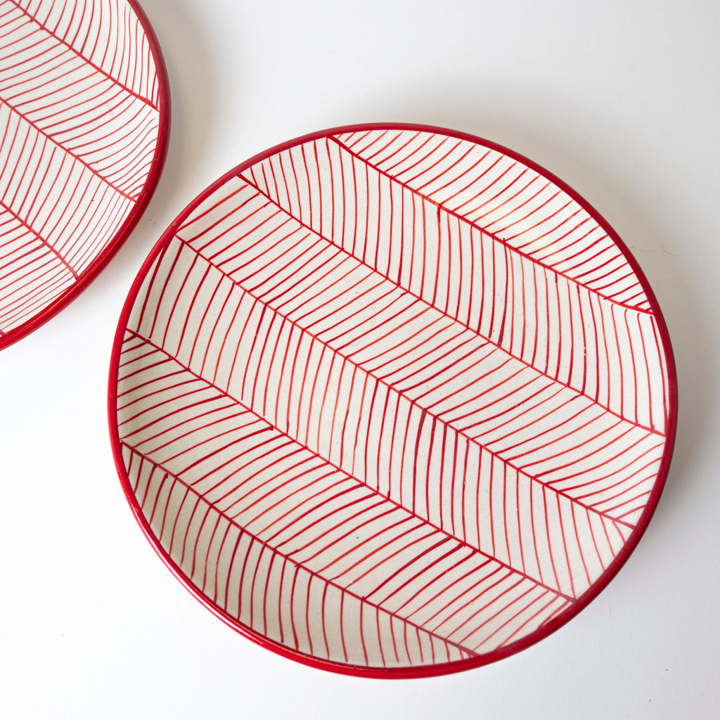 Crimson Lace Plate - View 3