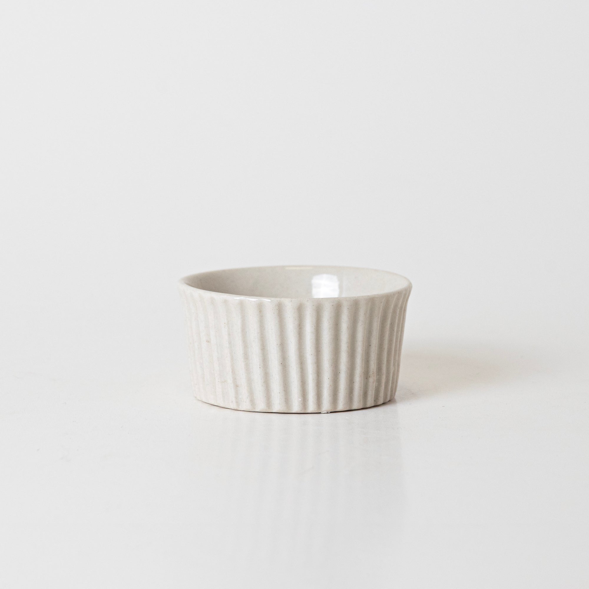Rimmed  Ivory Condiment - View 1