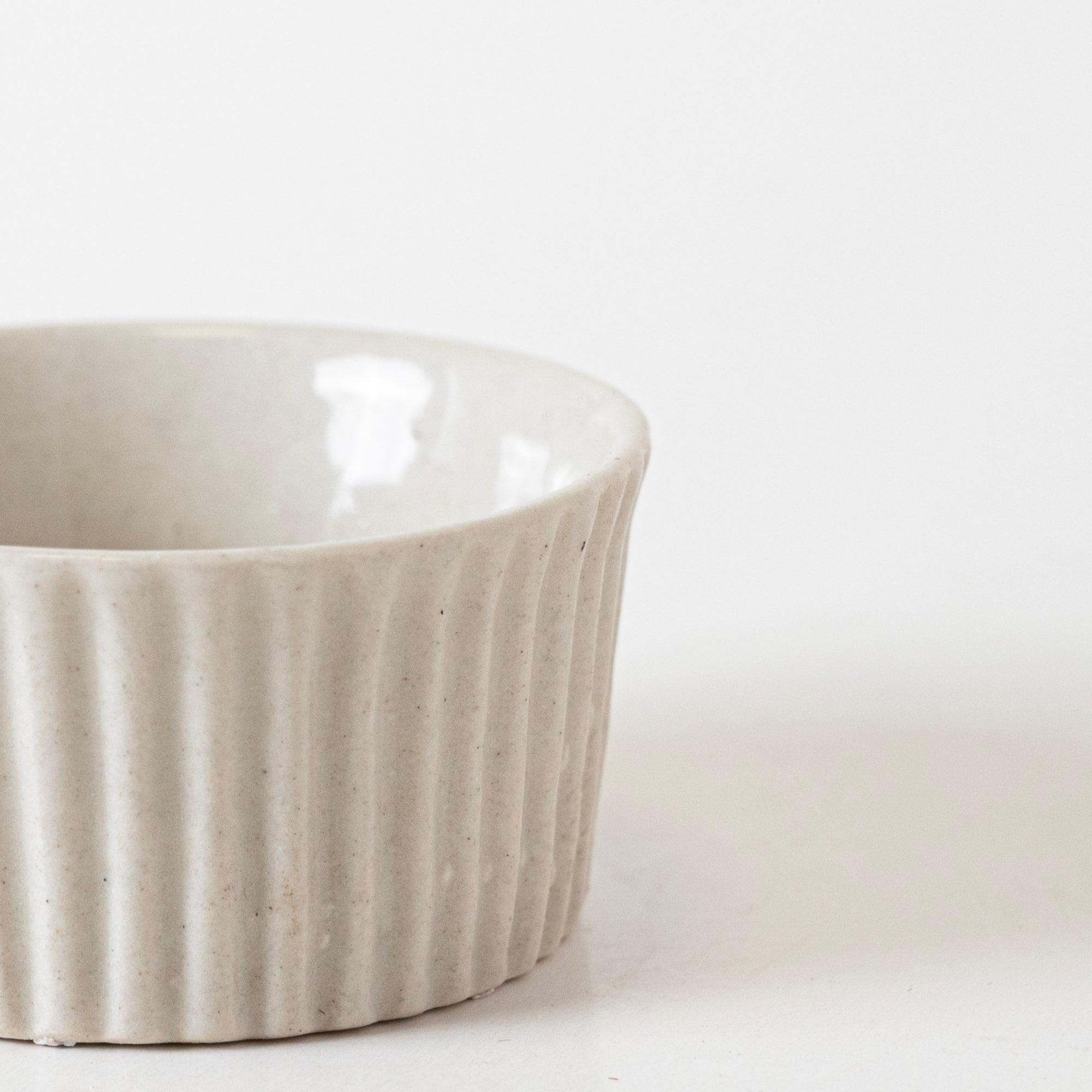 Rimmed  Ivory Condiment - View 4