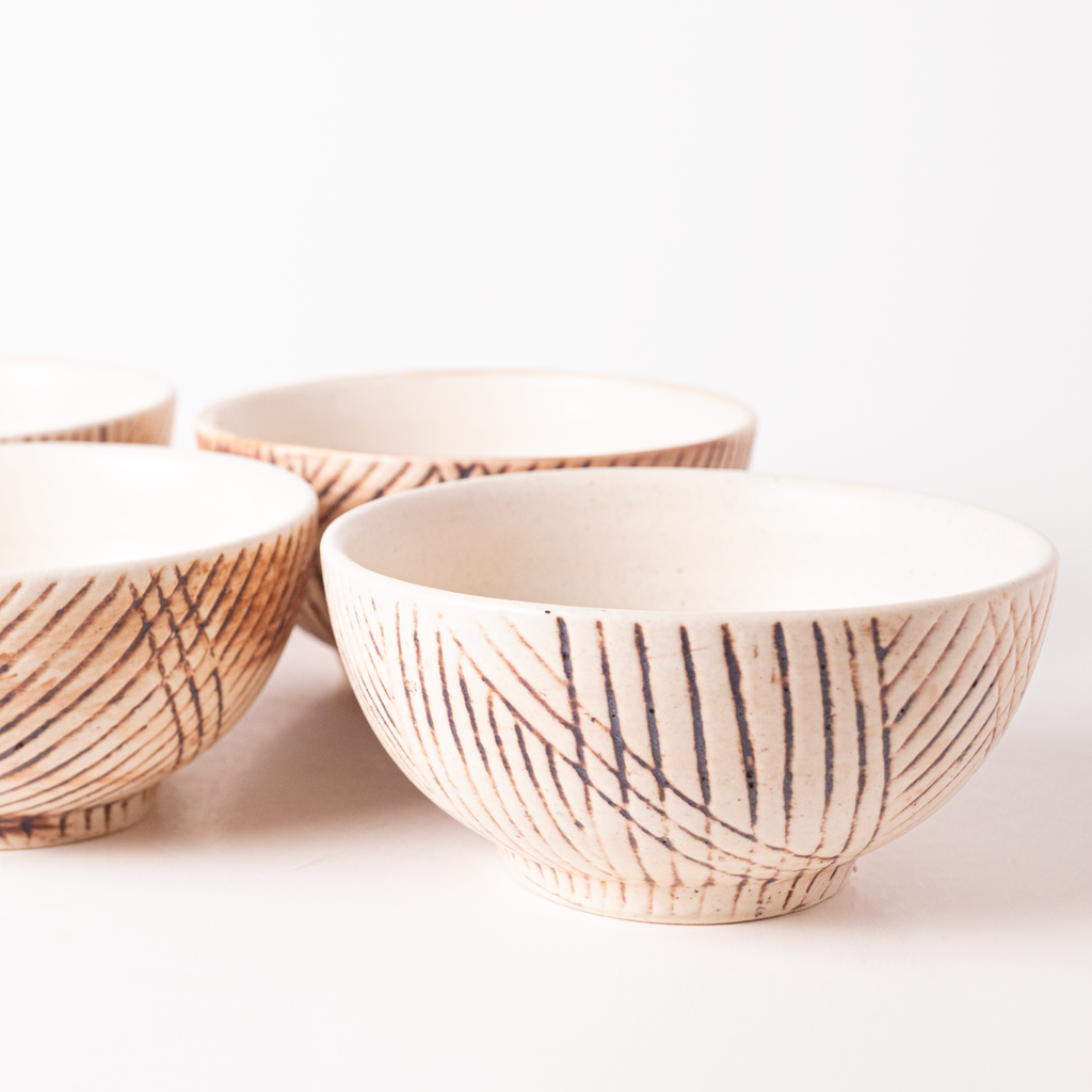 Striped Serve Bowl - View 1