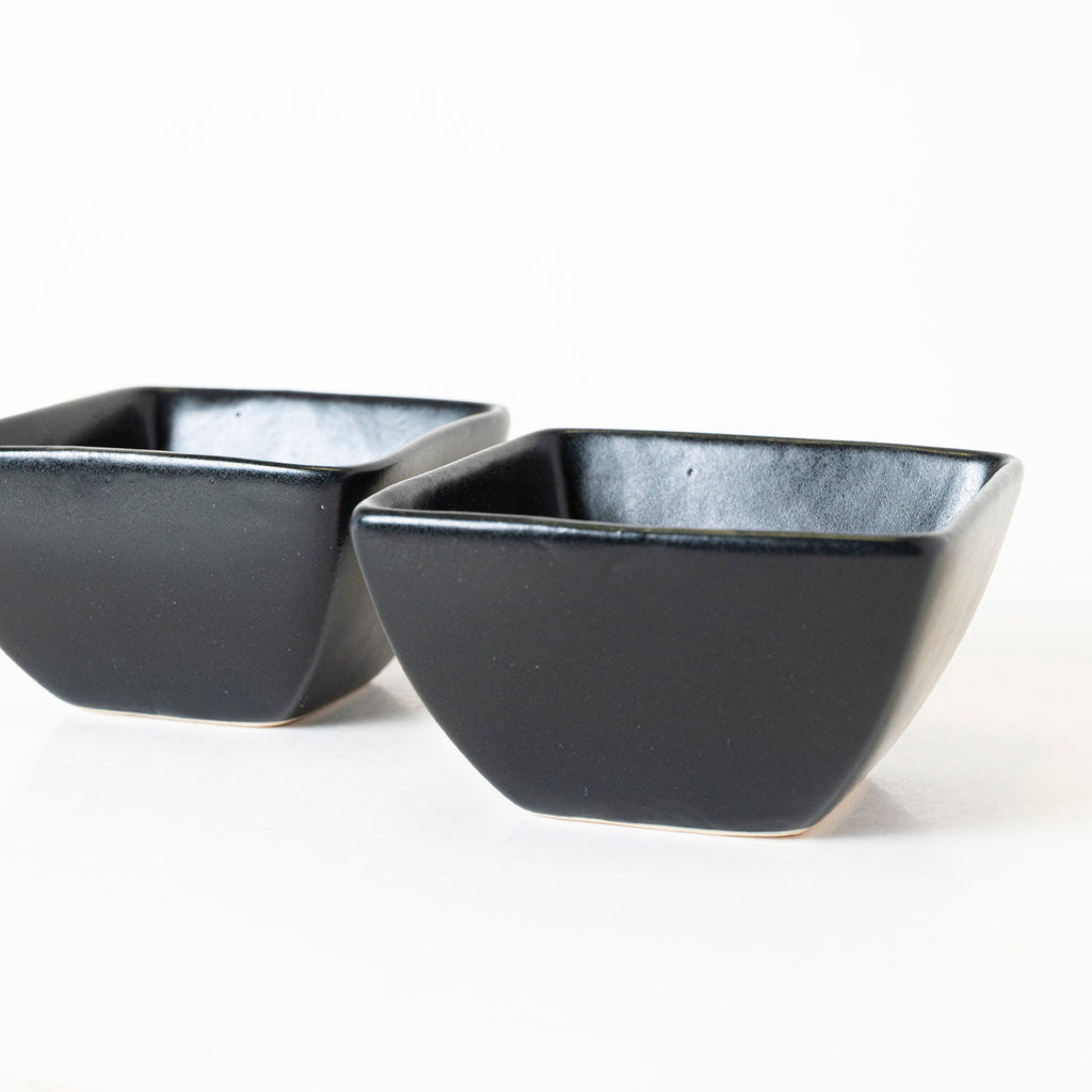 Noir Matte Square Bowl - View 1