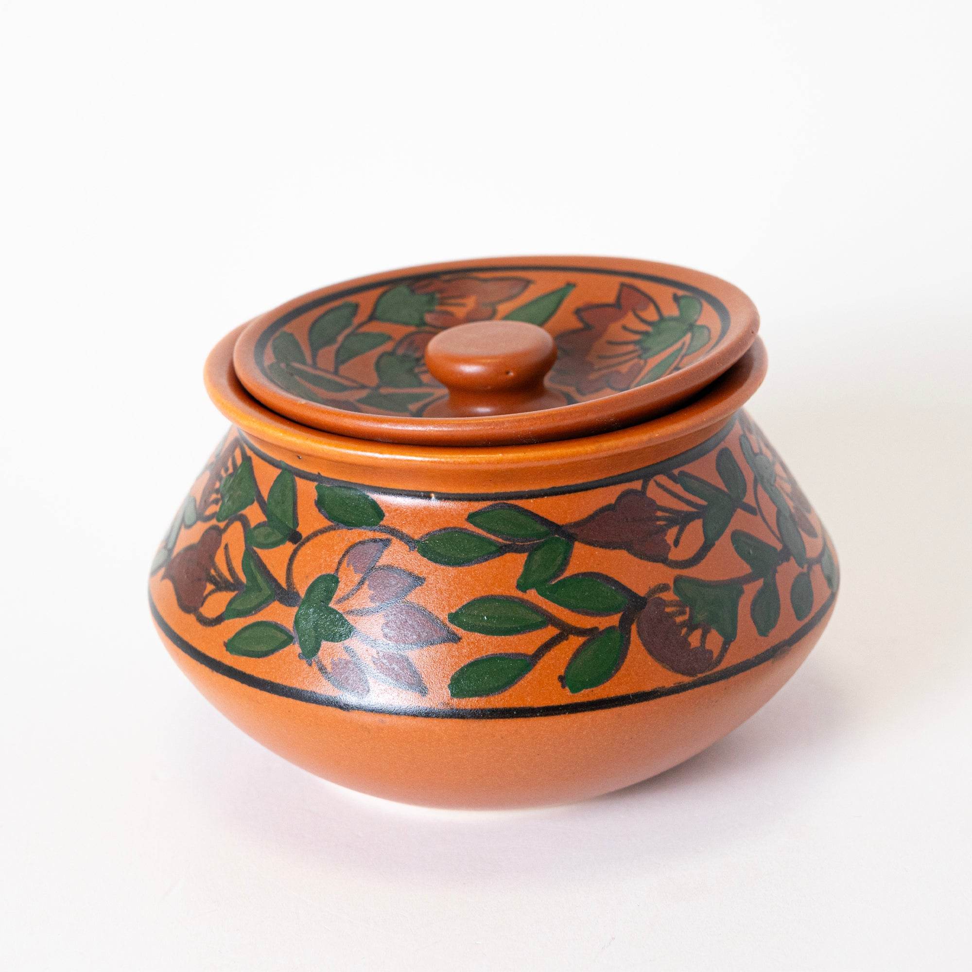 Rustic Terracotta Handi - View 2