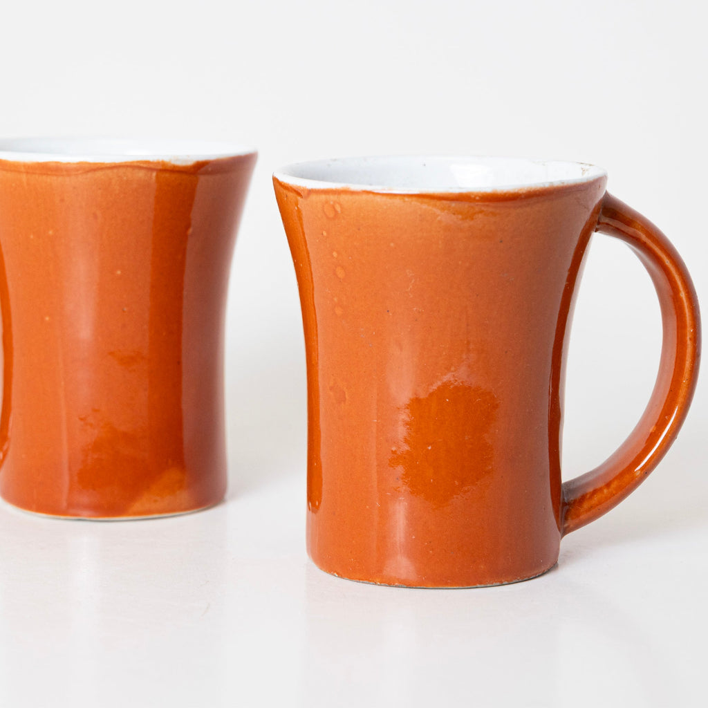 Curved Orange Mug - View 5