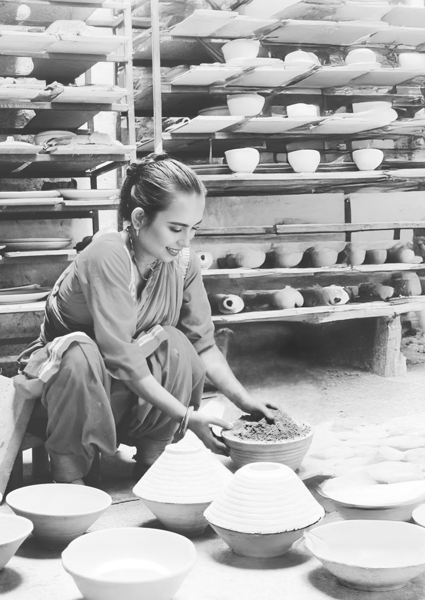 Master artisan perfecting each piece